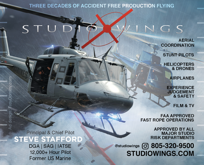 Steve Stafford - DGA - SAG - IATSE 600 - STUDIO WINGS