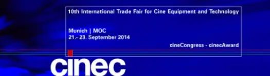 cinec 2014: Be part of the International Trade Fair for Cine Equipment and Technology!