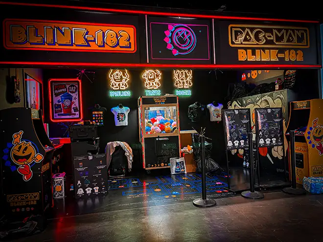 Blink-182 × PAC-MAN Takes Over Comic-Con with a Custom Arcade Experience