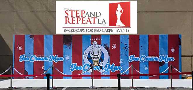 Step and Repeat LA Creates Custom Media Wall for Eli Roth\'s Ice Cream Man