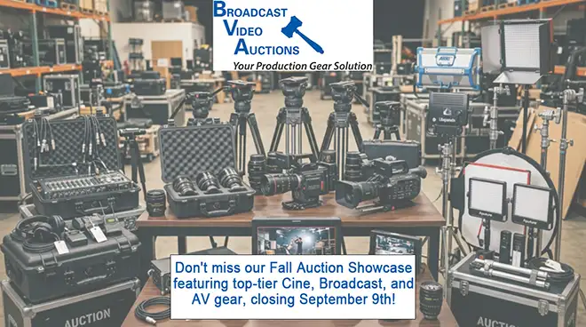 Broadcast Video Auctions<br />Fall Auction: September 2026