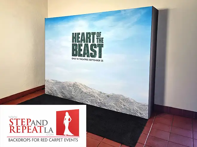 Step and Repeat LA Creates Custom Media Wall for Exclusive Santa Barbara Screening of "Heart of the Beast"