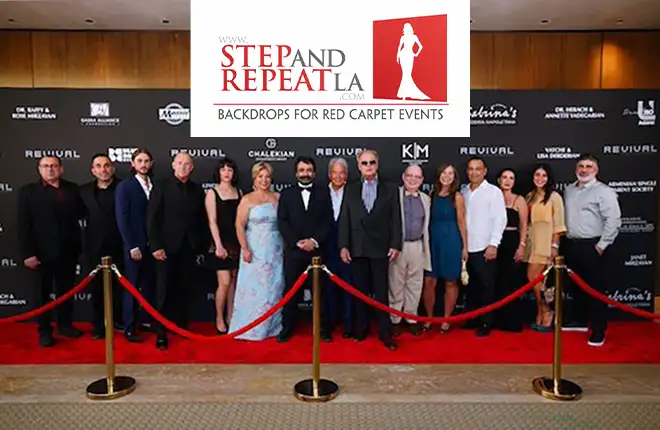 Step and Repeat LA Creates Custom Media Wall for Hollywood Premiere of "Revival" at Warner Bros. Studios