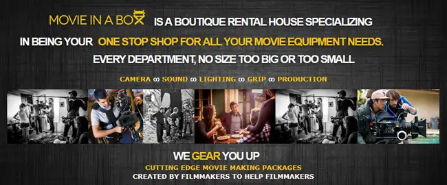 MOVIE IN A BOX: ALL YOUR GEAR ON ONE TRUCK, DELIVERED TO SET