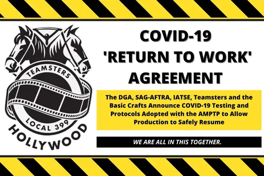 Announcing COVID-19 Testing and Protocols Adopted with the AMPTP to Allow Production to Resume Safely
