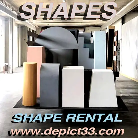 depict Has a Wide Variety of Paintable Shapes Available to Rent