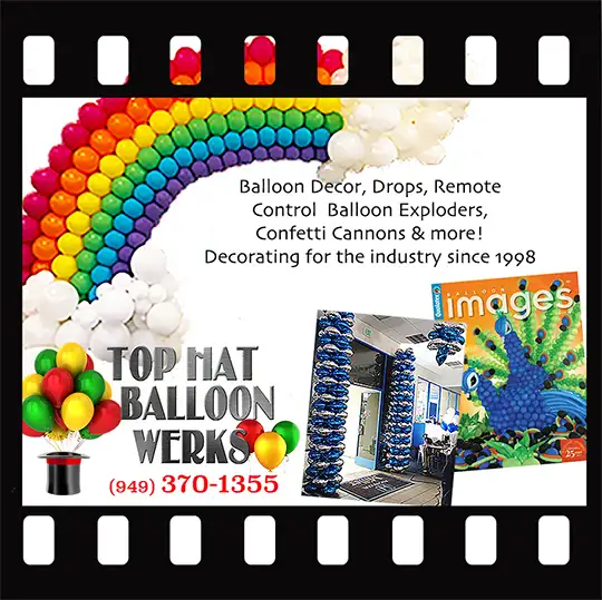 Top Hat Balloon Werks - Open for Full \'On Set\' Balloon Decor services