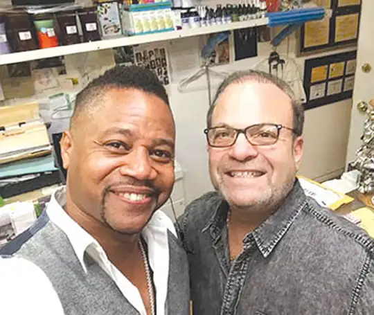 Jonathan Kramer, right, also known as "Doctor Voice" to his elite clientele, has health products to help stars like actor Cuba Gooding Jr. that are also available to the general public.