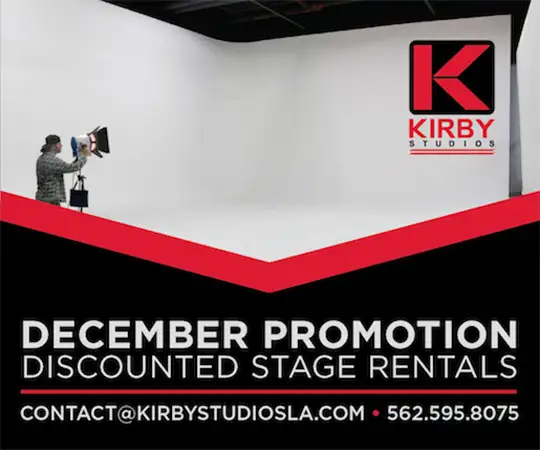 KIRBY STUDIOS<br />Zones - Offering December Promotion Discounted Stage Rentals