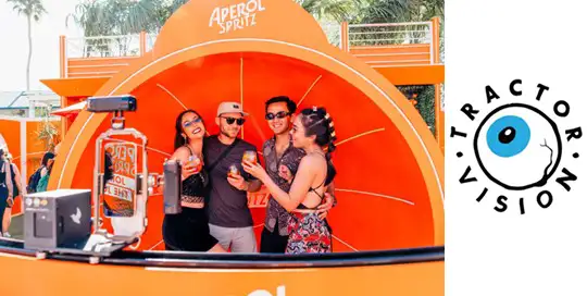 Aperol Spritz Piazza Fabricated by Tractor Vision at Coachella