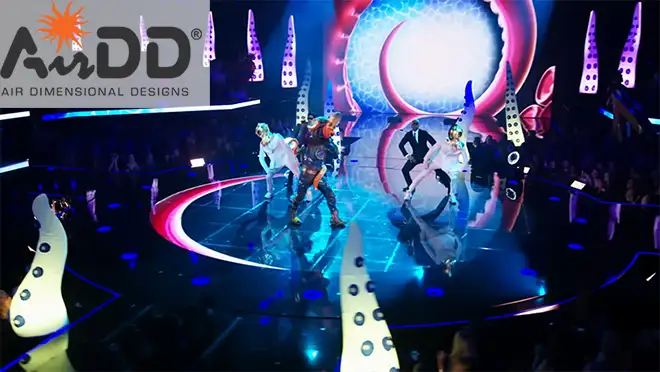 AirDD\'s inflatable "Kraken" designs transformed Masked Singers