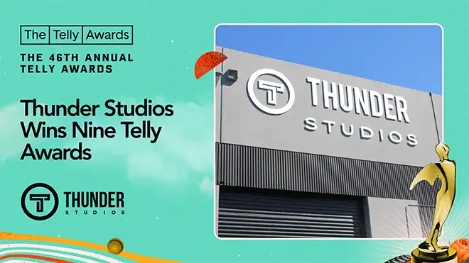 Thunder Studios Wins Nine 2025 Telly Awards