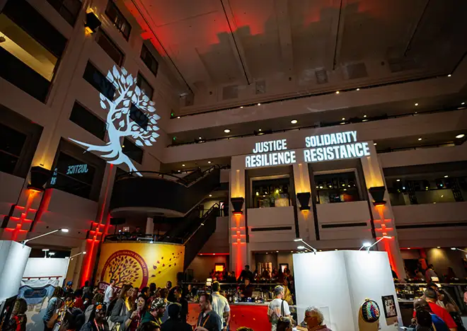 4Wall & Metro Media Productions Illuminate CNA\'s Global Nurses Solidarity Assembly