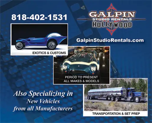 GALPIN STUDIO RENTALS -<br />PICTURE VEHICLES