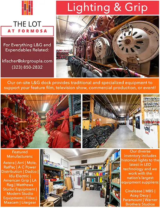 THE LOT AT FORMOSA<br />Set Lighting & Grip