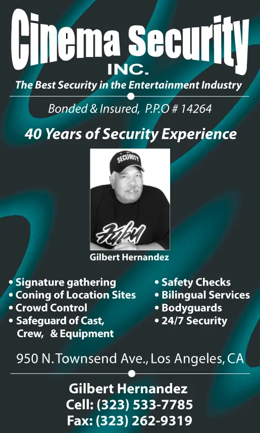 CINEMA SECURITY<br />SERVICES INC.