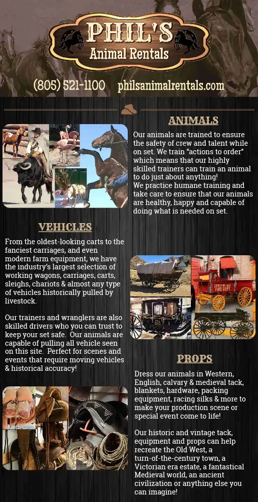 PHIL'S ANIMAL AND<br />EQUIPMENT RENTALS
