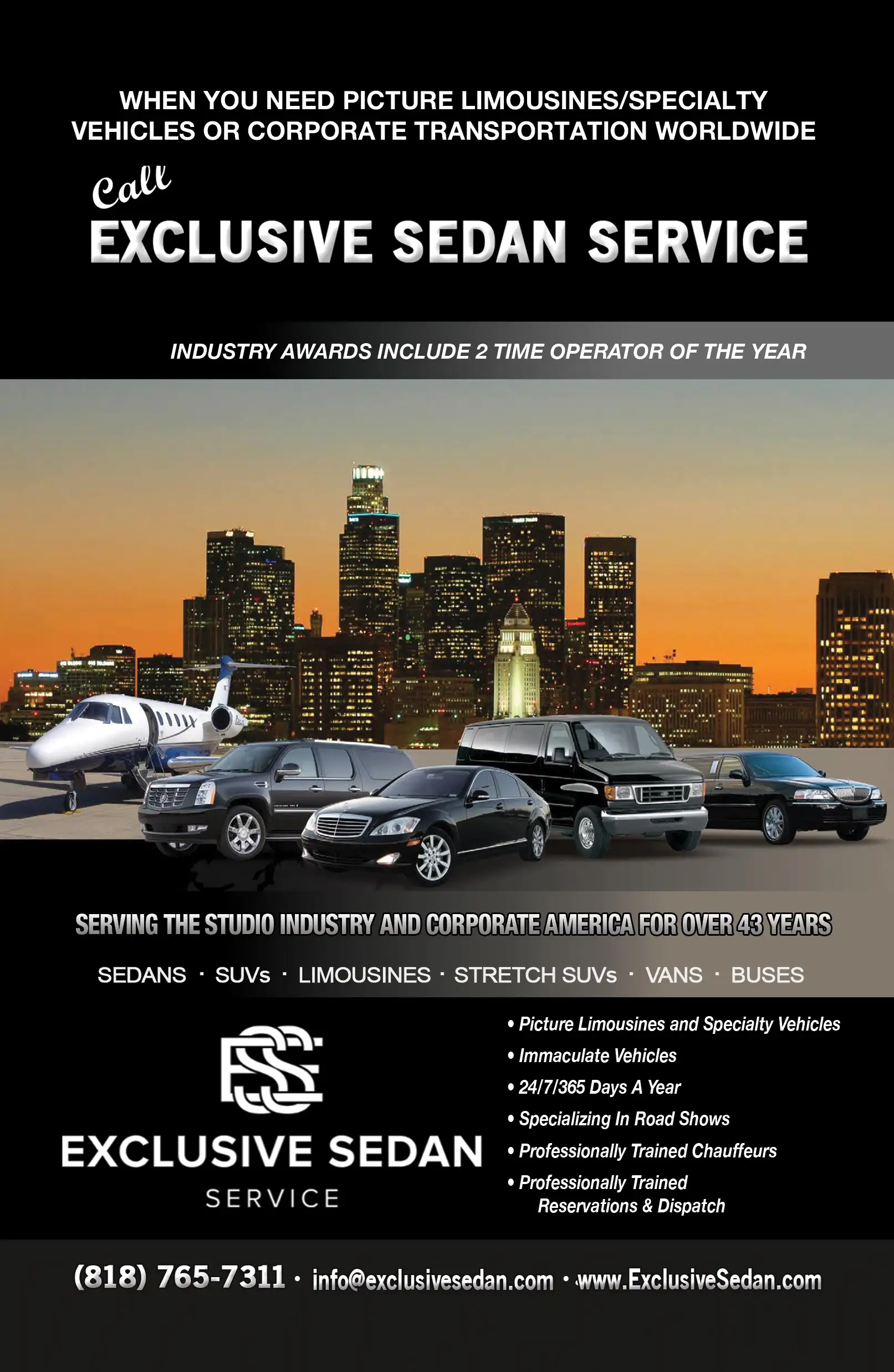 EXCLUSIVE SEDAN SERVICE