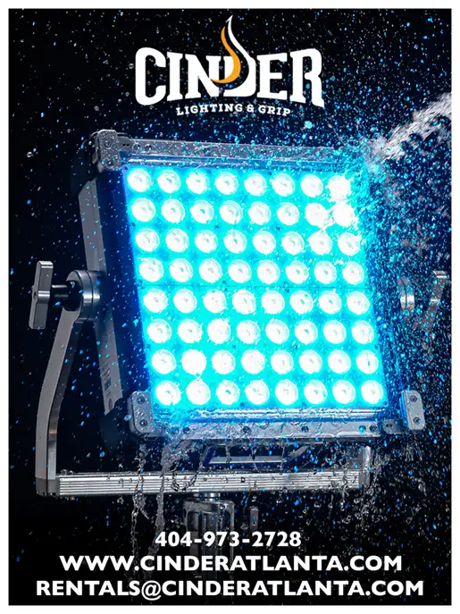 CINDER LIGHTING<br />&amp; GRIP ATLANTA